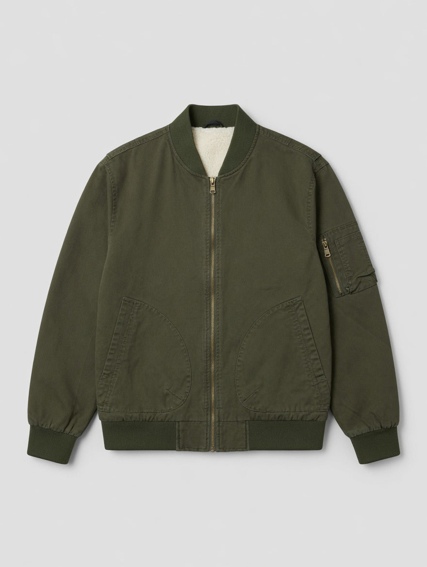 Canvas Bomber Jacket