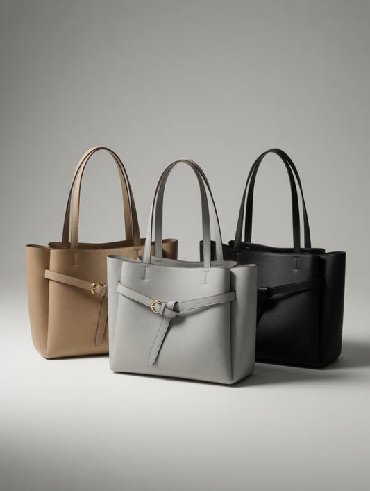 Signature Structured Belt Tote Bag