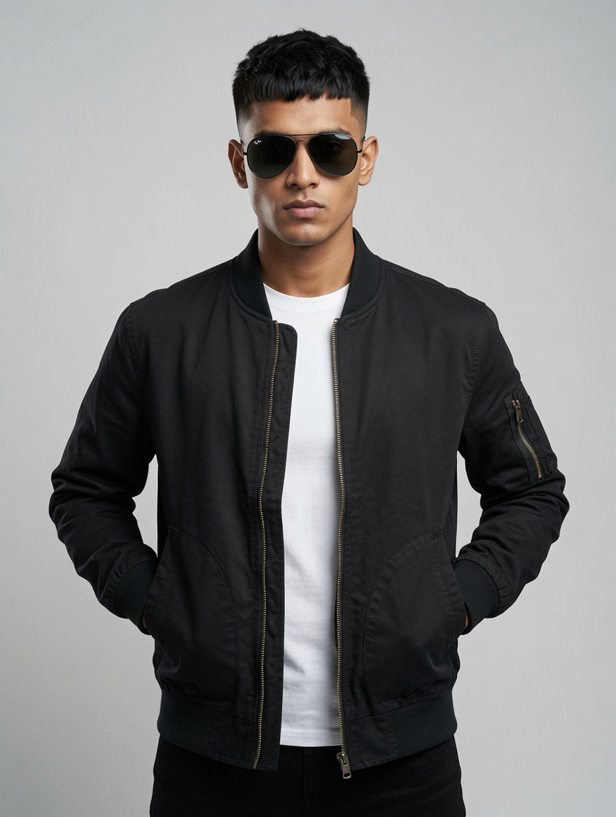 Canvas Bomber Jacket