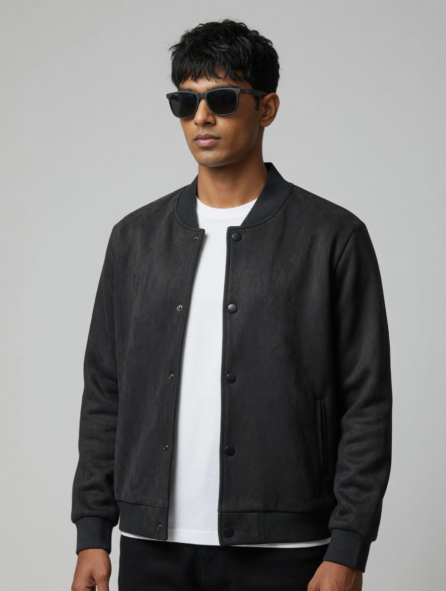 Faux Suede Jacket