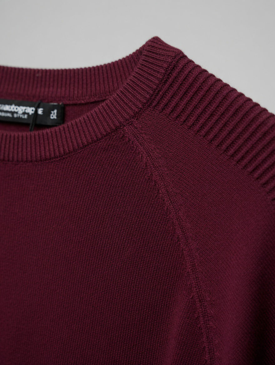 Premium Ribbed Crew Neck Sweater