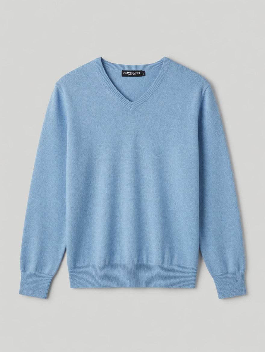 V-Neck Knit Sweater