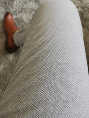 Patterned skinny fit trousers