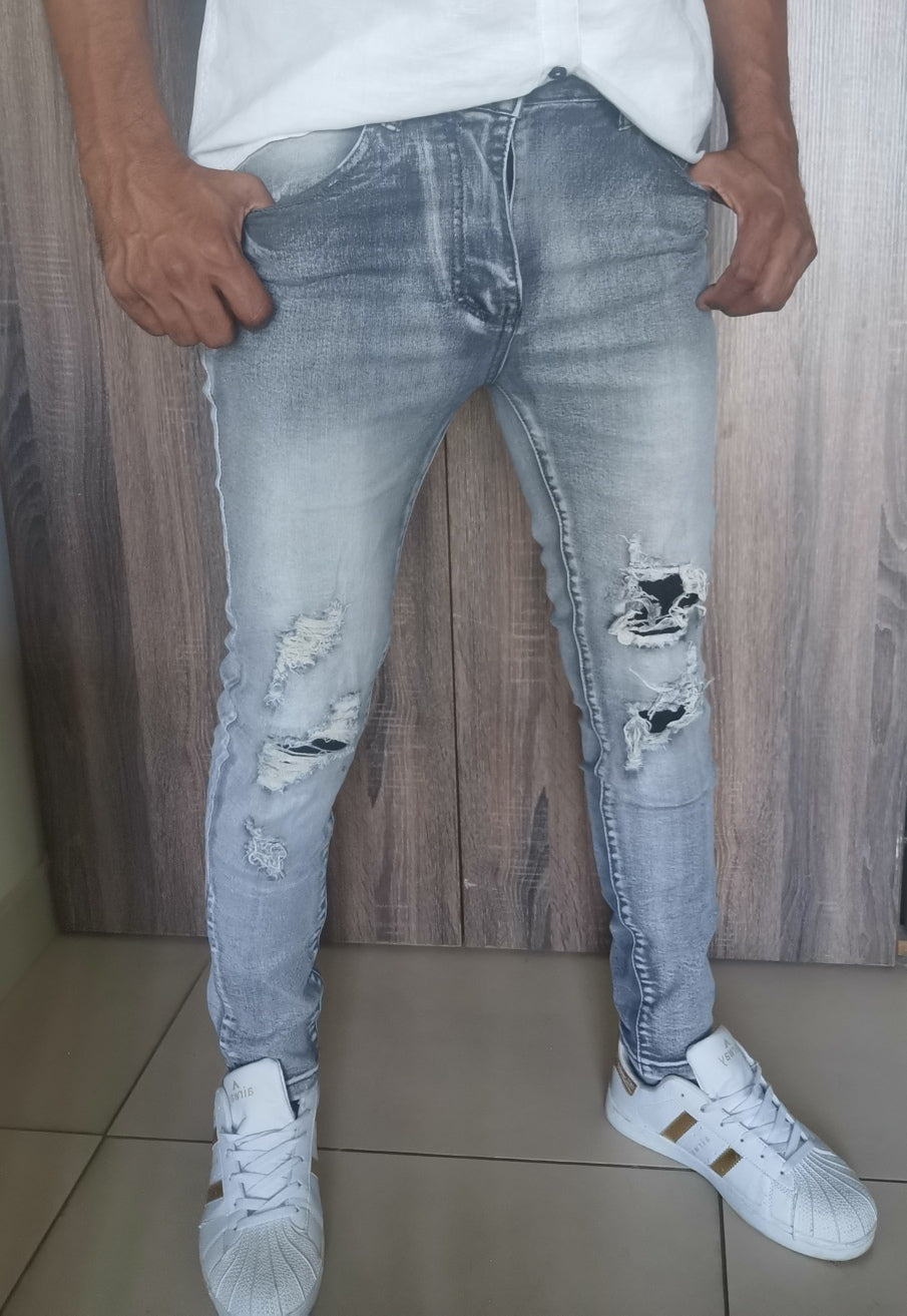 Destroyed clean wash Skinny  jeans