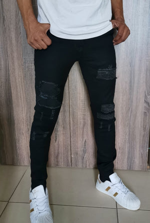 Black destroyed Skinny  jeans