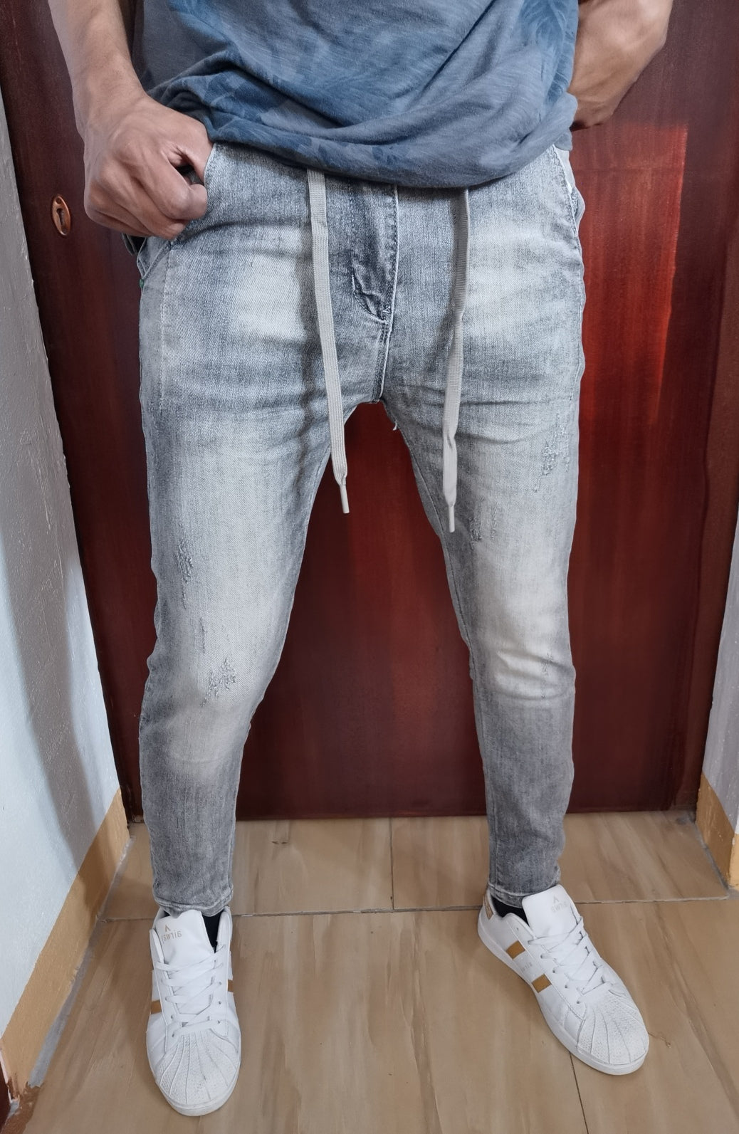 Softened denim grey wash Jeans