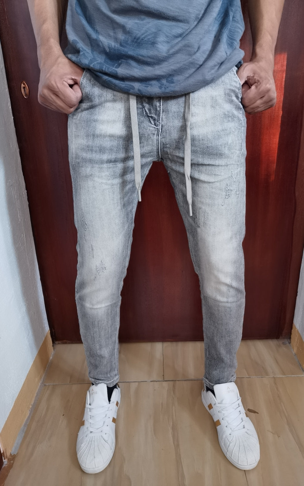 Softened denim grey wash Jeans