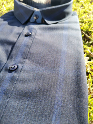 Premium blue check formal shirt