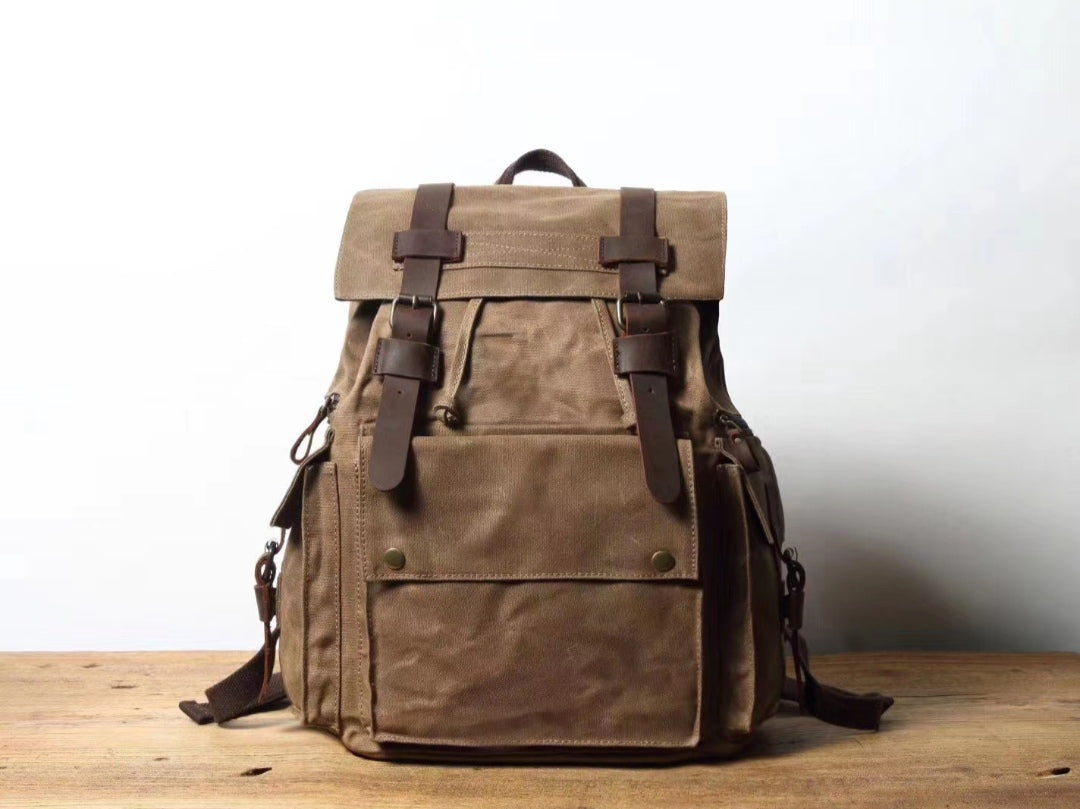 Canvas and Leather backpack