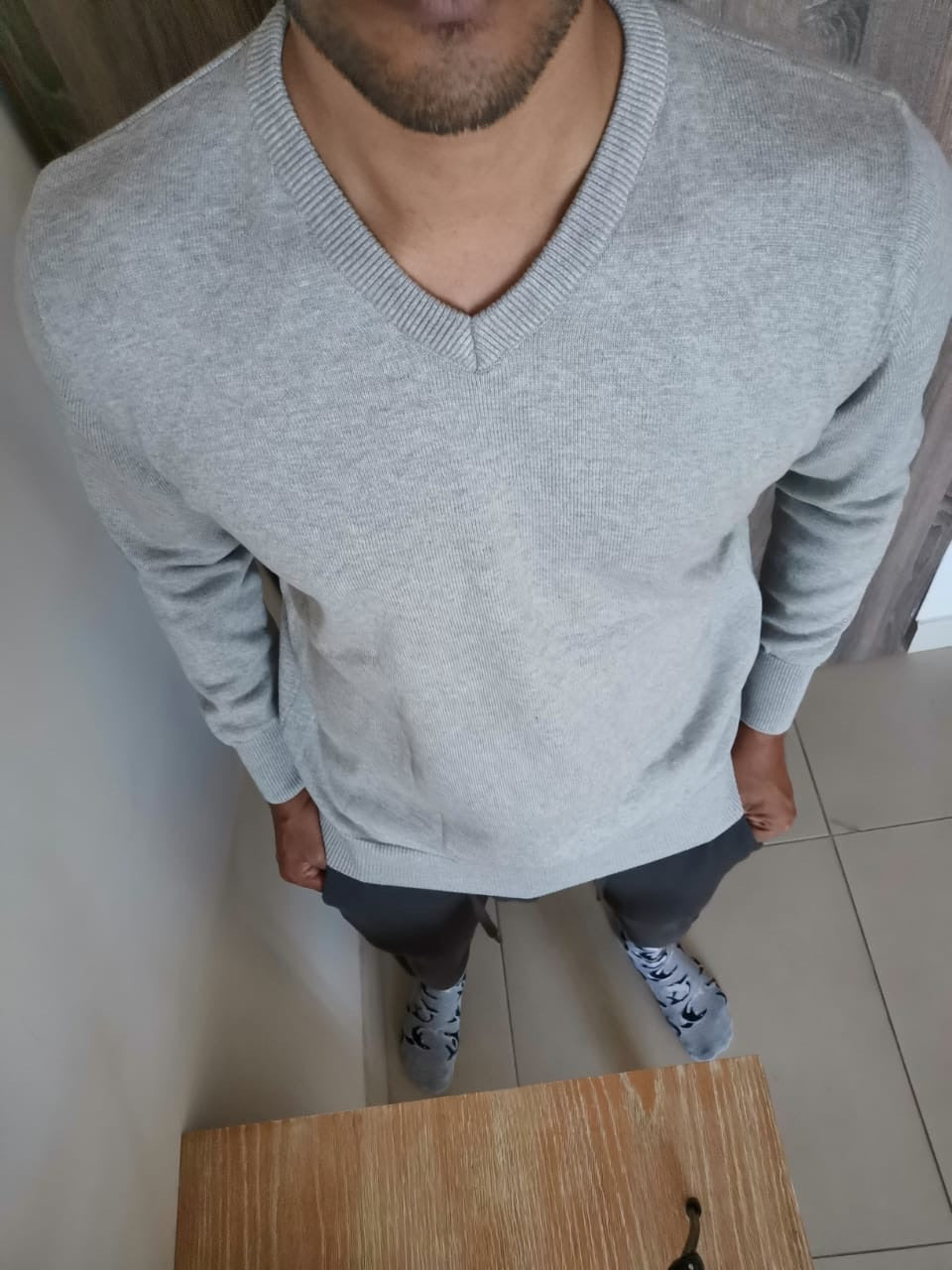 V neck sweater