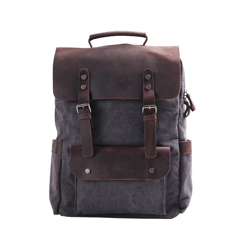 Canvas and Leather backpack